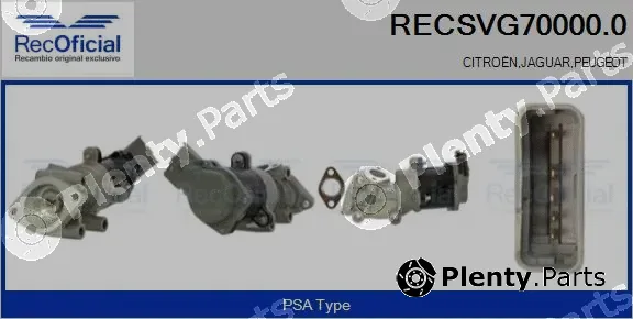 Recoficial RECSVG70000.0 — EGR Valve
