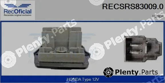 Recoficial RECSRS83009.0 — Resistor, interior blower
