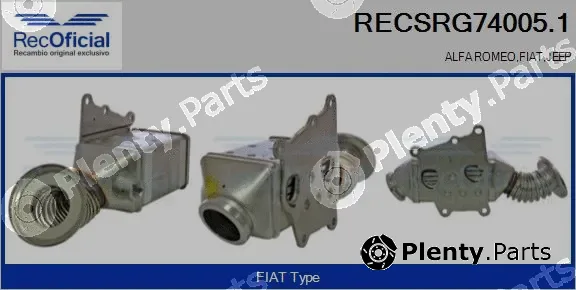 Recoficial RECSRG74005.1 — Cooler, exhaust gas recirculation