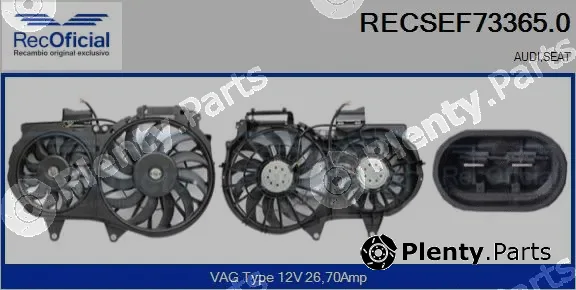 Recoficial RECSEF73365.0 — Fan, engine cooling