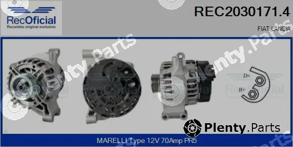 Recoficial REC2030171.4 — Alternator