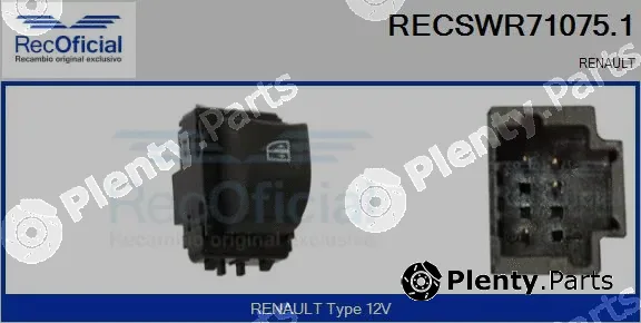 Recoficial RECSWR71075.1 — Switch, window regulator