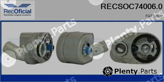 Recoficial RECSOC74006.0 — Oil Cooler, engine oil