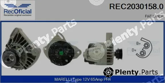Recoficial REC2030158.0 — Alternator