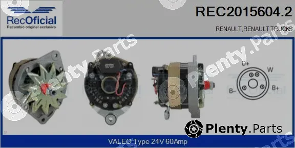 Recoficial REC2015604.2 — Alternator
