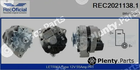 Recoficial REC2021138.1 — Alternator