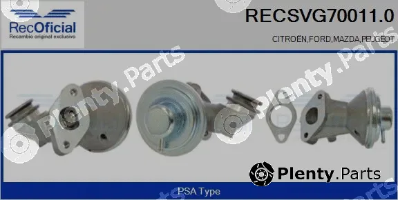 Recoficial RECSVG70011.0 — EGR Valve