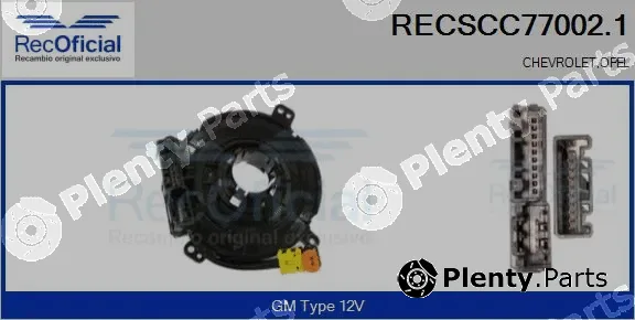 Recoficial RECSCC77002.1 — Clockspring, airbag
