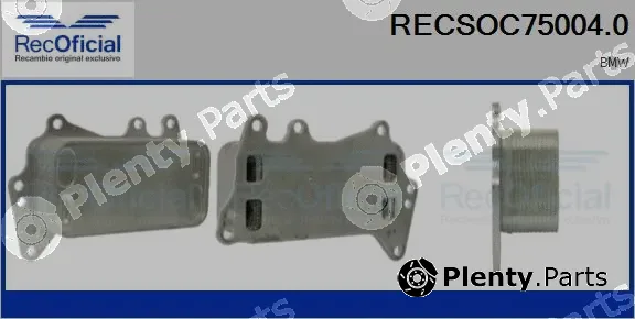 Recoficial RECSOC75004.0 — Oil Cooler, engine oil