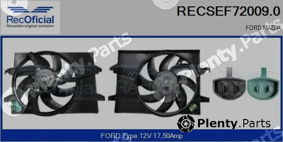 Recoficial RECSEF72009.0 — Electric Motor, radiator fan