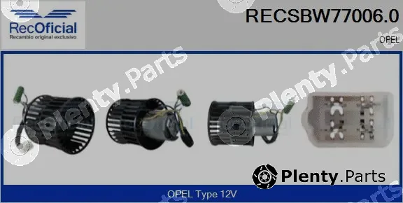 Recoficial RECSBW77006.0 — Interior Blower