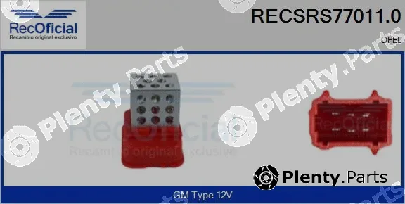 Recoficial RECSRS77011.0 — Resistor, interior blower