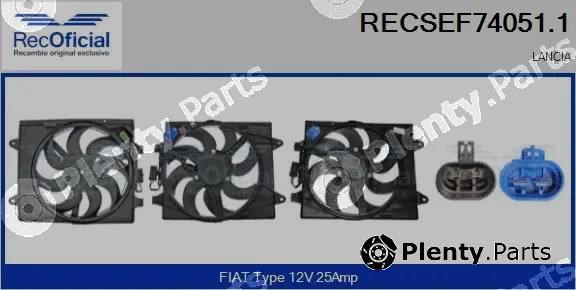 Recoficial RECSEF74051.1 — Electric Motor, radiator fan