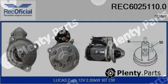 Recoficial REC6025110.0 — Starter