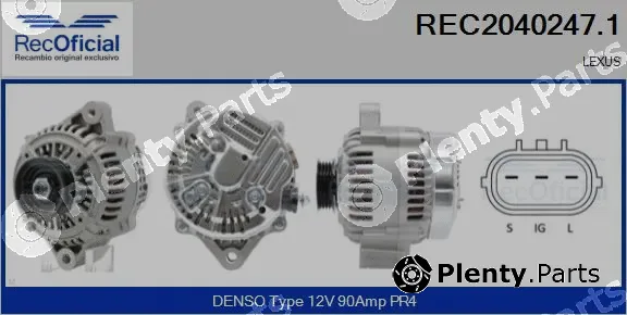 Recoficial REC2040247.1 — Alternator