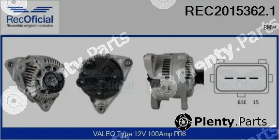 Recoficial REC2015362.1 — Alternator