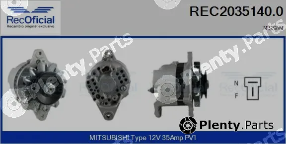 Recoficial REC2035140.0 — Alternator