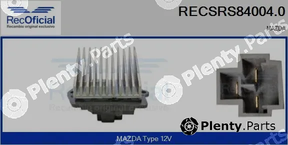 Recoficial RECSRS84004.0 — Resistor, interior blower