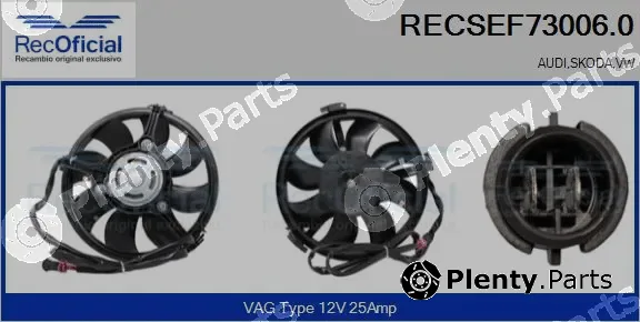 Recoficial RECSEF73006.0 — Electric Motor, radiator fan