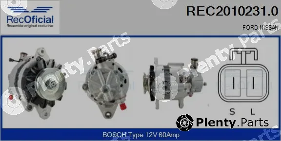 Recoficial REC2010231.0 — Alternator