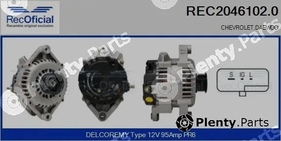 Recoficial REC2046102.0 — Alternator