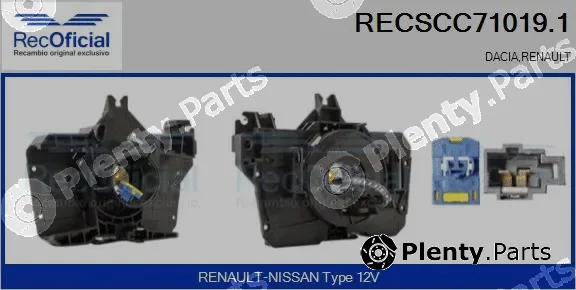 Recoficial RECSCC71019.1 — Clockspring, airbag