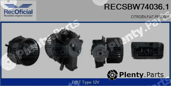 Recoficial RECSBW74036.1 — Interior Blower