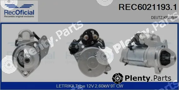 Recoficial REC6021193.1 — Starter