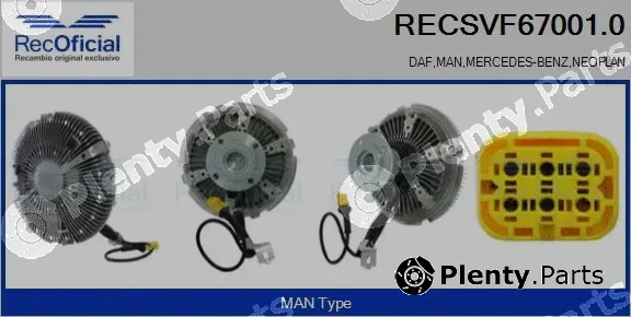 Recoficial RECSVF67001.0 — Clutch, radiator fan