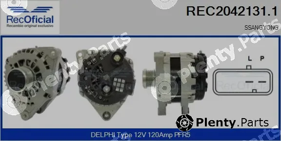 Recoficial REC2042131.1 — Alternator