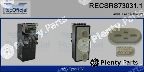 Recoficial RECSRS73031.1 — Control Unit, air conditioning