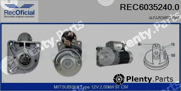 Recoficial REC6035240.0 — Starter
