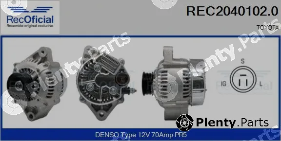 Recoficial REC2040102.0 — Alternator