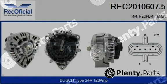 Recoficial REC2010607.5 — Alternator