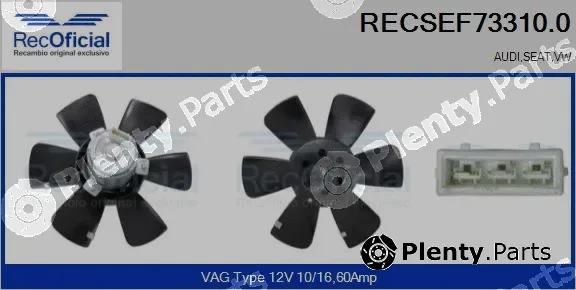 Recoficial RECSEF73310.0 — Fan, engine cooling