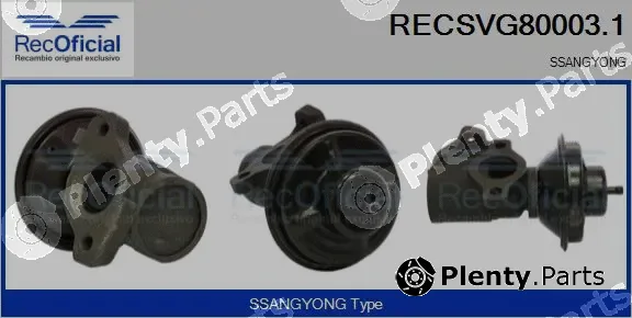Recoficial RECSVG80003.1 — EGR Valve