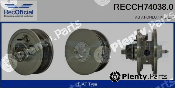 Recoficial RECCH74038.0 — Core assembly, turbocharger