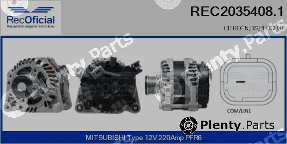 Recoficial REC2035408.1 — Alternator