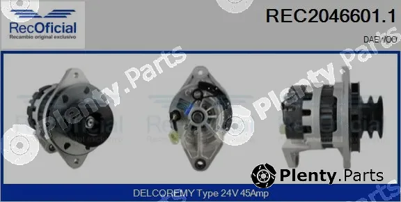 Recoficial REC2046601.1 — Alternator