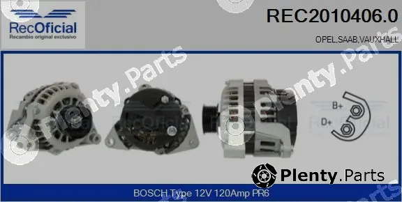 Recoficial REC2010406.0 — Alternator