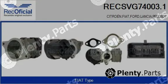 Recoficial RECSVG74003.1 — EGR Valve
