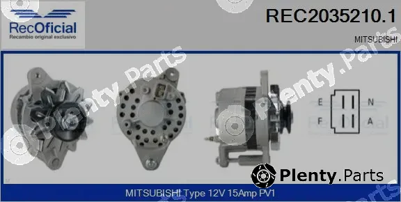 Recoficial REC2035210.1 — Alternator