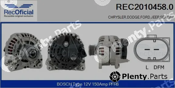 Recoficial REC2010458.0 — Alternator
