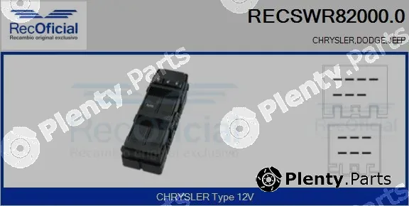 Recoficial RECSWR82000.0 — Switch, window regulator