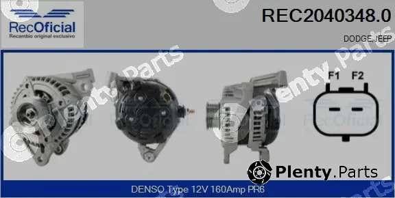 Recoficial REC2040348.0 — Alternator