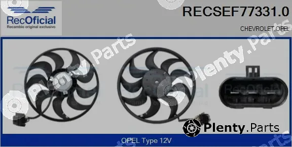 Recoficial RECSEF77331.0 — Fan, engine cooling