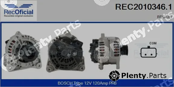 Recoficial REC2010346.1 — Alternator