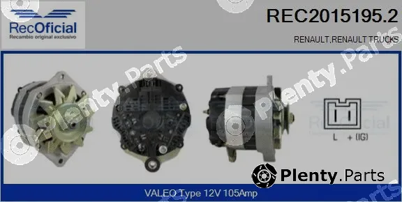 Recoficial REC2015195.2 — Alternator