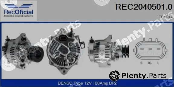 Recoficial REC2040501.0 — Alternator