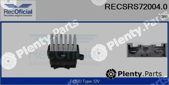 Recoficial RECSRS72004.0 — Resistor, interior blower